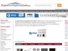 Tablet Screenshot of empirehomeappliancecenter.com